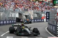 Lewis Hamilton driving the W14